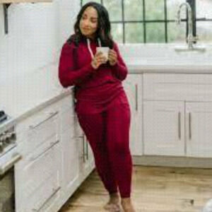 NWT - Zyia - Cranberry Lounge Boyfriend Sweatpants - Size L